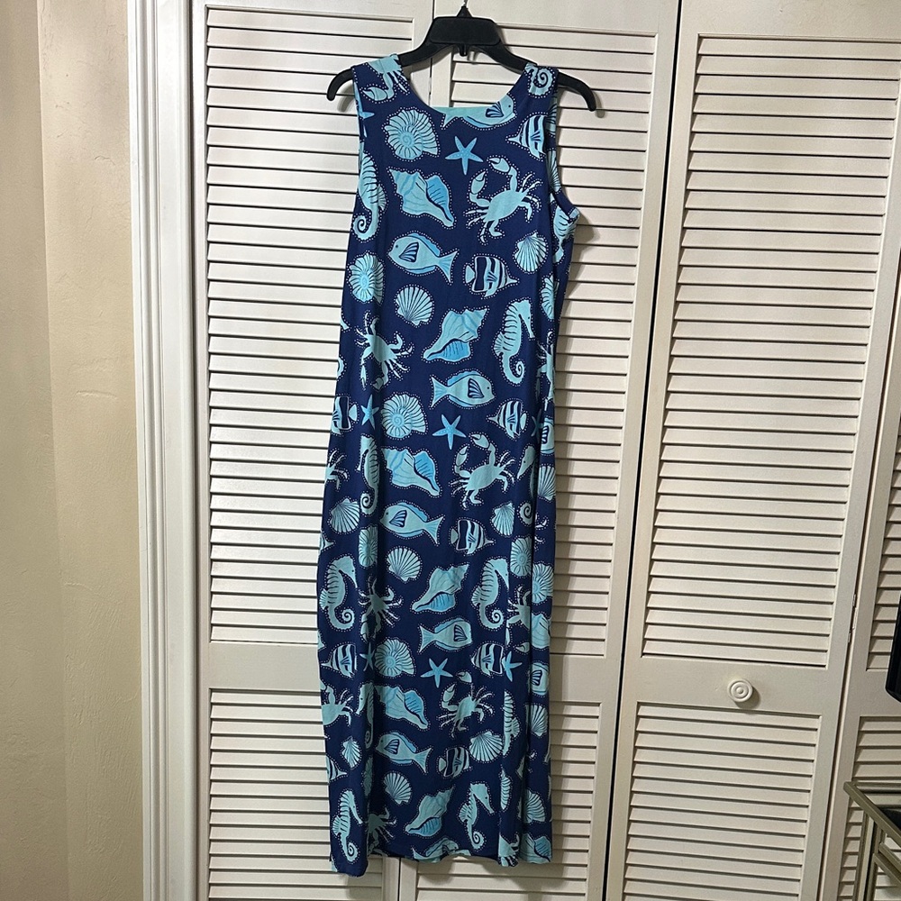 Nautical Blue Maxi Dress